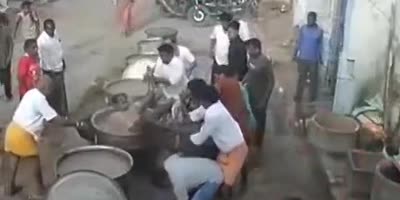 Drunk Guy Fell Into Boiling Water