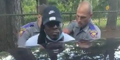 Mississippi Highway Patrolman Beating Black Man On Side Of The Road