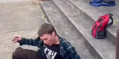 Skateboarder Almost Breaks Neck.