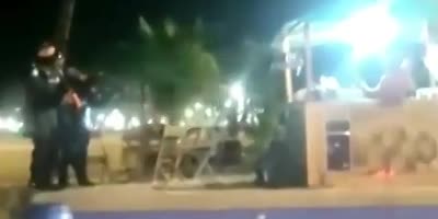 Illegal Street Vendor Freaks Out Before Getting Shot By Police In Brazil