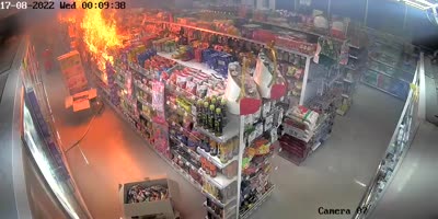 Arsonists Set Store Ablaze In Thailand