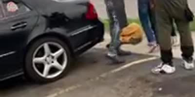 Caught Keying Someone’s Car And Then Gets Beat Up By The Owner(R)