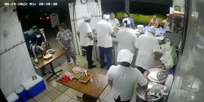 Violent Robbery At Taqueria In Jalisco(FULL)