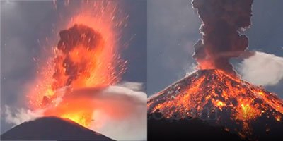 Real-Time Eruption Footage