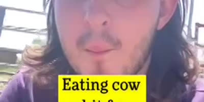RAWTARD eats cow shit for probiotics