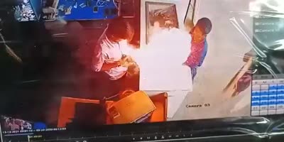 Shopkeeper, Customer Escape Unhurt After Phone Battery Explodes in India