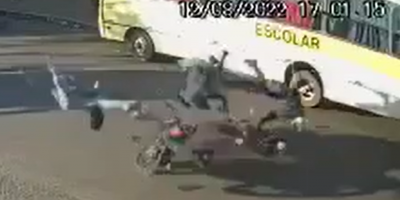 Lovely Motorcycle Crash In Spain