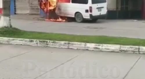 BUS ON FIRE!