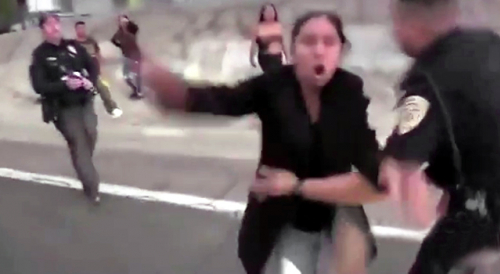 Mexican Girl Assaults Camera Man After Humiliating Crash