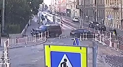Morning accident in St. Petersburg