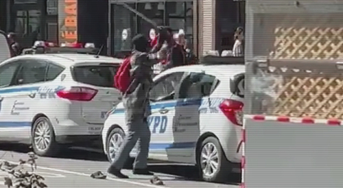 NYPD Vehicle Vandalized In Broad Daylight