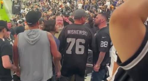 Raiders Fan Gets Beat Up In Stands