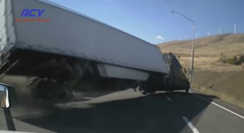 Accident of two trucks