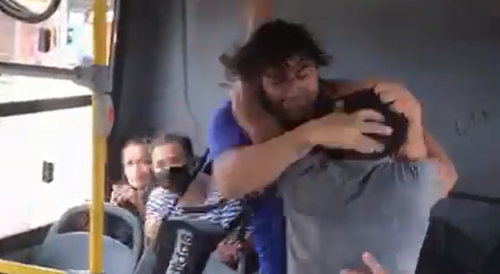 Big Guy Isn't Taking any Shit on this Brazilian Bus Ride
