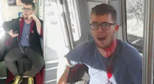 Karma? Annoying "Rapper" Gets Stabbed on L.A. Train