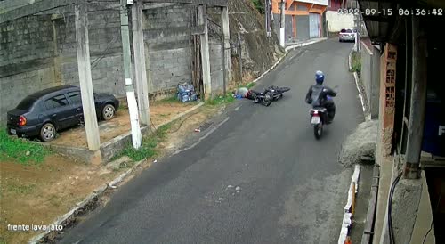 Motorcyclist died from this blow