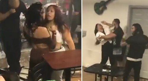 Strangers spark wild fight in eatery