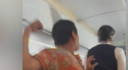 Unruly Passenger Punches Flight  Attendant