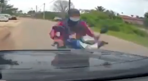 Malay Rider Hit By Dashcam Vehicle