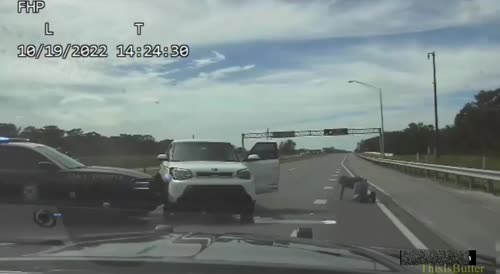 Pursuit of a criminal by Florida highway patrol