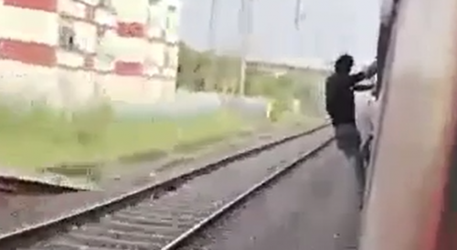 Train Surfer Finds Out What Pain Truly is