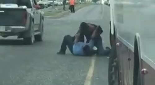 Road Rage Fight, Mexico