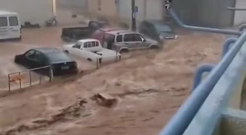 Devastating flood in Greece