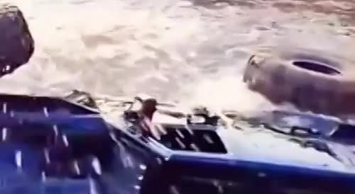 The idiot was lucky he didn't drown