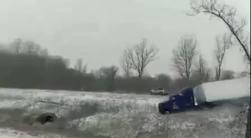 Two truck accidents in almost the same place