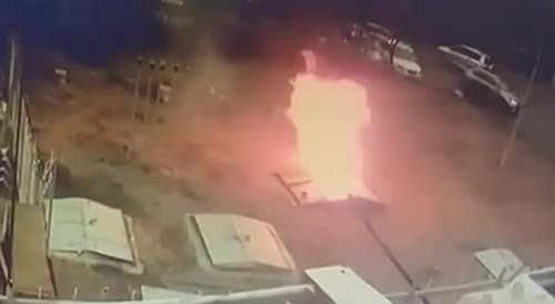 A gas station was burning in Almata