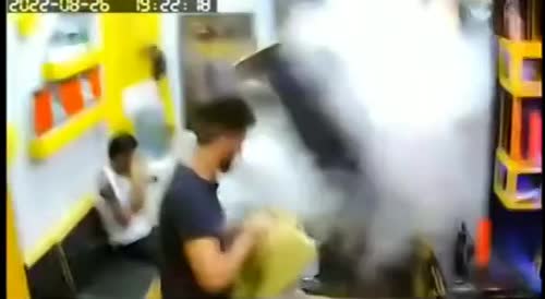 Explosion In Indian Barbershop