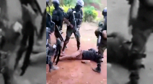 Unarmed Southern Cameroonian Assaulted by French Cameroun Soldiers