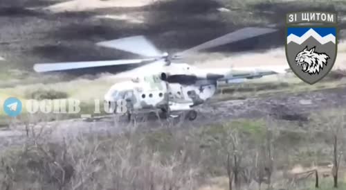 Mi-8 heli destroyed , another view.