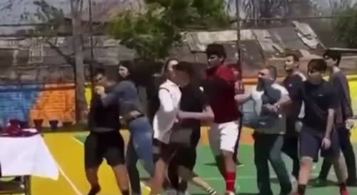 fight between parents in soccer tournament in Chile