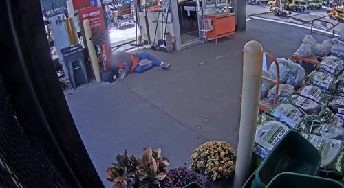 HILLSBOROUGH, N.C.: suspect shoving elderly Home Depot employee to the ground