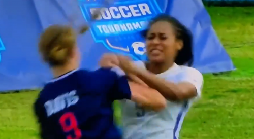 US Female Soccer Fight