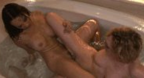 bffs caught in the tub scissoring
