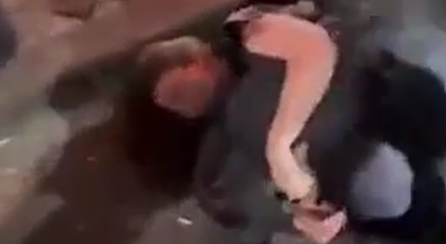 Trashy Teens  Get Into All In Fight Outside The Night Club In Russia