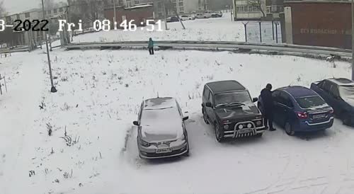 A drunk driver hits a pedestrian in Tatarstan