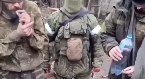 The capture of prisoners in one of the strongholds in Pavlovka