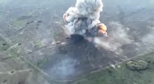 Tank explodes and disappear