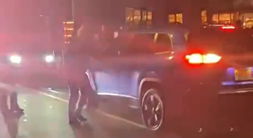 Wild Video of NYPD Shooting Hit and Run Driver