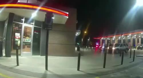 Man shooting at gas station