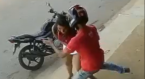 Scumbag Robs Sexy Helpless Woman In Brazil