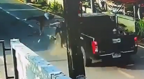 Black Pick Up Truck Ruins The Joyride In Thailand