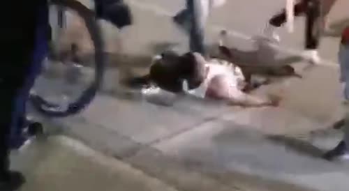 Robber Of The Woman Kicked By Strangers In Colombia