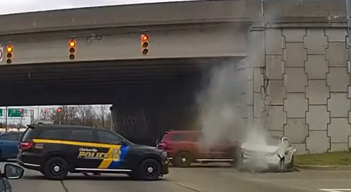 Wild Police Chase Ending In Indiana