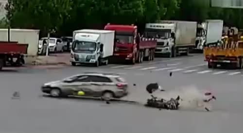 Fatal motorcycle accident in Chengdu
