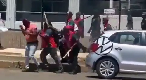 Carjacker Chased & Beaten By Mob In South Africa