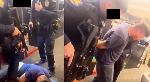 Suspect shot at cops, gets taught lesson